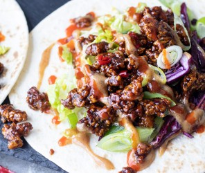 Vegane Knusper-Tofu Tacos "Asian-Style"