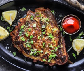 Veganes Auberginen-Omelette "TORTANG TALONG"