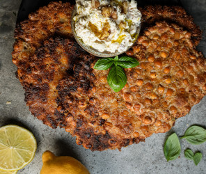 Vegane Käse-Kichererbsen Cracker