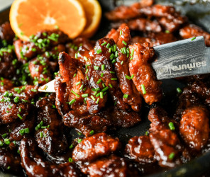 Vegane Orangen Chunks "Chicken-Style"