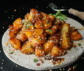 Teriyaki-Chili Kartoffeltots