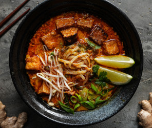 Vegane Malaysische Laksa Suppe