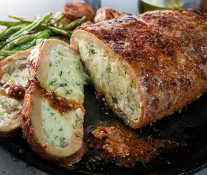 Veganer Osterbraten mit Knusperhaut