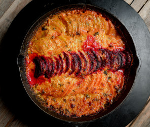 Buntes X-mas Kartoffelgratin Vegan